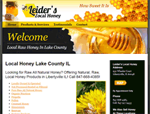 Tablet Screenshot of leidershoney.com